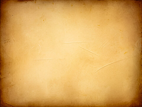 Vintage Parchment Paper Background with Aged Spots and Burn Marks