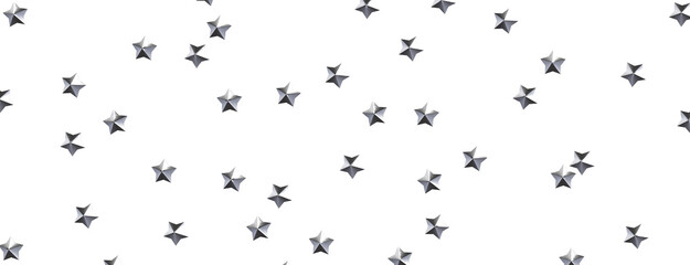 XMAS Stars - Festive christmas card. Isolated illustration white background. -