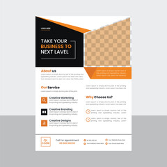 Modern cooperate flyer template. 