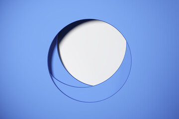 Minimalism abstract background, pedestal. 3D illustration. 