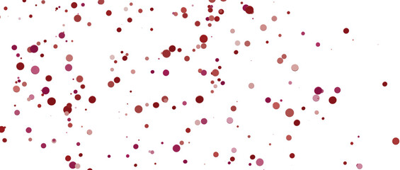 Glittering confetti on a transparent background. Holiday confetti png. red confetti falls from the sky.