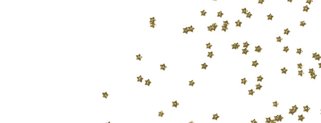 Stellar Christmas Drift: Radiant 3D Illustration Showcasing Descending Holiday Stars in Motion