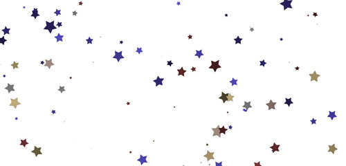 Festive Celestial Cascade: Mesmerizing 3D Illustration of Descending Christmas Stars