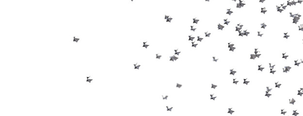 Gilded Wonders Unleashed: 3D Gold Stars Rain Illustration Mesmerizes Viewers