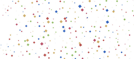  Multicolored confetti on white