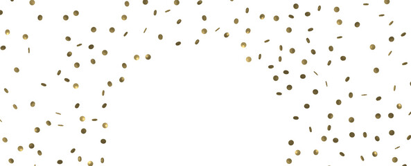 Golden Celebration: Captivating 3D Illustration of Shimmering Gold Confetti