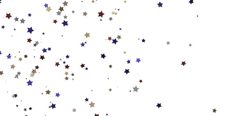 Festive Celestial Cascade: Mesmerizing 3D Illustration of Descending Christmas Stars
