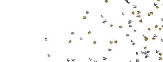 Ethereal Rain of Gold: Step into a Captivating 3D Stars Shower