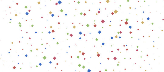  Multicolored confetti on white