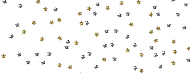Radiant Showers: Immerse Yourself in a Spellbinding 3D Gold Stars Downpour