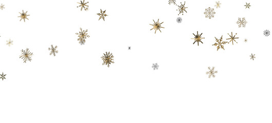Snowflake Blizzard: Brilliant 3D Illustration Showcasing Descending Holiday Snowflakes