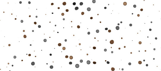 Radiant Revelry: Dynamic 3D Illustration of a Radiating gold Confetti Celebration In 3D PNG