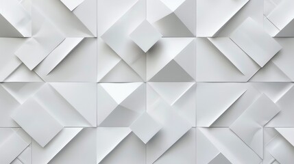 Obraz premium Clean white background with light grey, geometric patterns.
