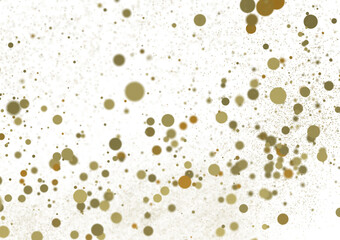 Radiant Revelry: Dynamic 3D Illustration of a Radiating gold Confetti Celebration