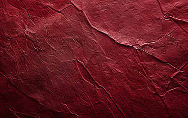 Close-up image of red paper texture, featuring a slightly coarse surface with grain patterns and rich color, highlighting tactile quality