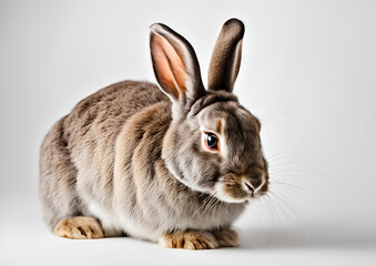 Obraz premium Rabbit in white background.