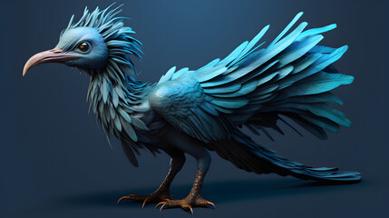 Microraptor 3d Cartoon