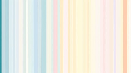 Obraz premium Minimalist background with pastel stripes in various colors.