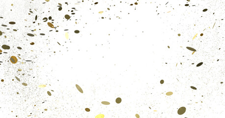  Multicolored confetti on white