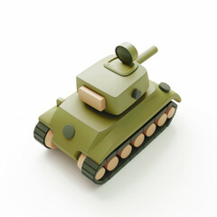 tank icon in 3D style on a white background