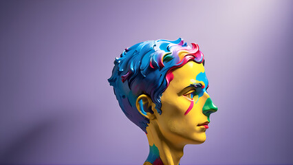 woman with creative make up