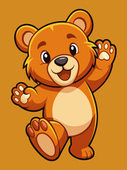 Fototapeta premium teddy bear cartoon