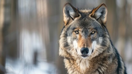 Naklejka premium Wolf found in Europe