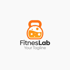 Illustration Vector Graphic Logo of Fitness Labs. Merging Concepts of a Fitness/gym and Liquid Labs Shape. Good for business, startup, company logo