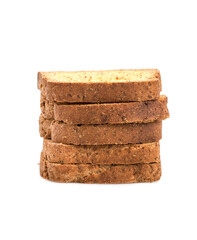 slices of bread isolated