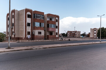 Residential Buildings by the Road, Dahab, Red Sea, Egypt