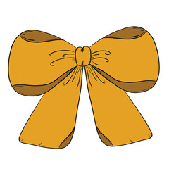 hand drawn vector bows and ribbons. Vector illustration. Cute freehand colored bow doodle. beautiful bow with hand drawn

