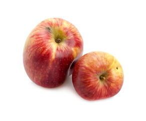 red apples isolated on white