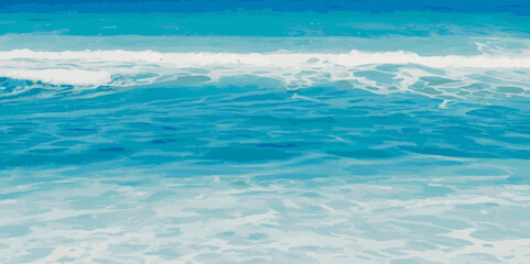 Abstract art teal soft blue sea water ocean wavy background. Water  ocean wave white and soft blue aqua, teal texture.