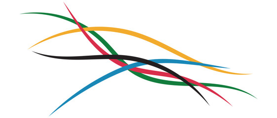 Olympic game background with lines. vector illustration.