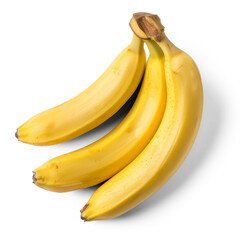 Isolated bananas