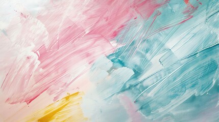 Pastel abstract brush strokes on a textured paper background.