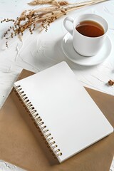 Spiral notebook mockup