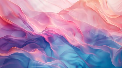Obraz premium pink and blue waves , harmonious blend of pink and blue waves