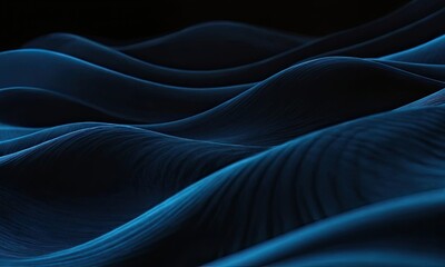 Fototapeta premium Abstract dark blue background. Silk satin. Navy blue color. 