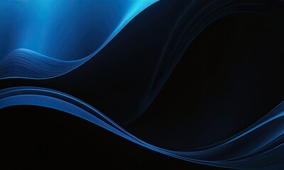 Obraz premium serene blue curves background. abstract background