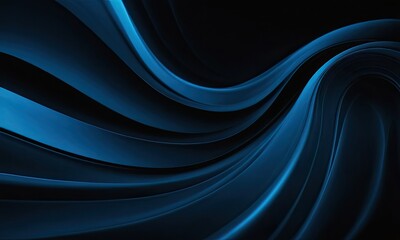 Obraz premium serene blue curves background. abstract background