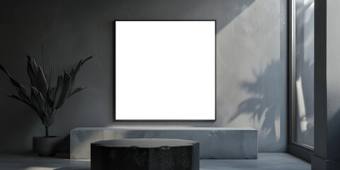 design empty frame in modern trendy style