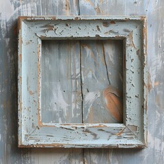 Rustic Distressed Wood Frame with Natural Textures for Farmhouse Country Style Decor and Wall Art Display