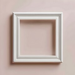 Minimalist Acrylic Frame with Transparent Design on Neutral Background for Modern Art Display