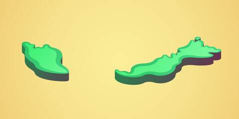 Malaysia - Stylized 3D map