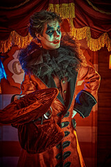clown in a stage costume