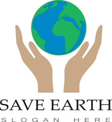 
Save earth icon, save earth logo, save earth vector illustration, save planet illustration, planet icon, saving planet together, art and illustration, save the planet vector illustration