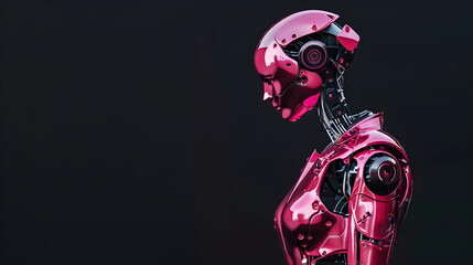 Futuristic Female Humanoid Android