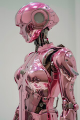 Futuristic Female Humanoid Android	