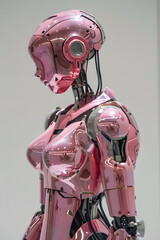 Futuristic Female Humanoid Android
